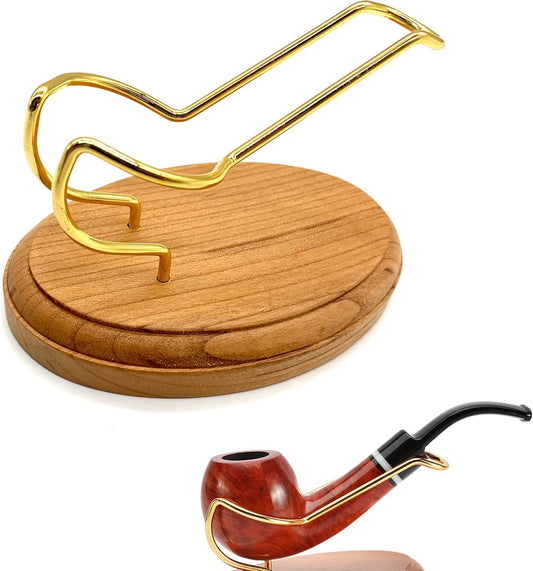 Wooden Pipe Stands Holder For Tobacco Pipe Einzelpfeifenhalter Aus Massivem Holz, Kreativer RaucherzubehöR-AusstellungsstäNder, Pfeifenhalter Aus Phnom Penh, Vertikaler Pfeifenhalter